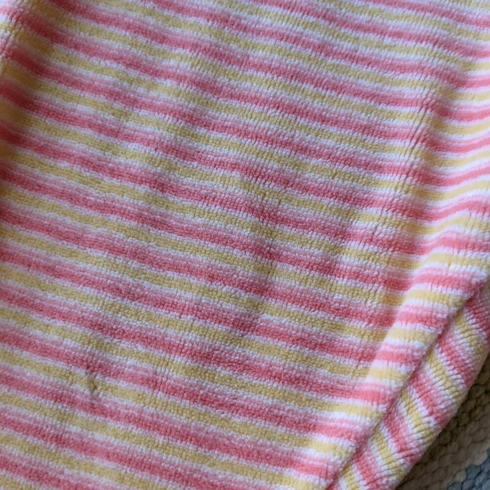 Vintage OshKosh Bgosh pink/yellow striped pants 24m